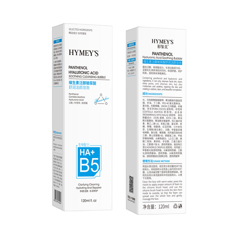 HYMEY'S HA+B5 Vitamin Panthenol Hyaluronic Acid Soothing Cleansing Bubble
